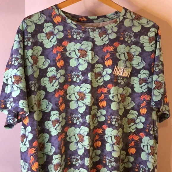 Hurley Mens XXL Floral Multi Colored T-Shirt - Picture 5 of 16